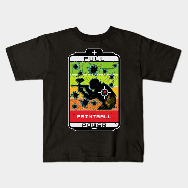 Paintball full power Kids T-Shirt by UMF - Fwo Faces Frog